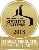 International Spirits Challenge 2018 Tequila Producer of the Year medal. 