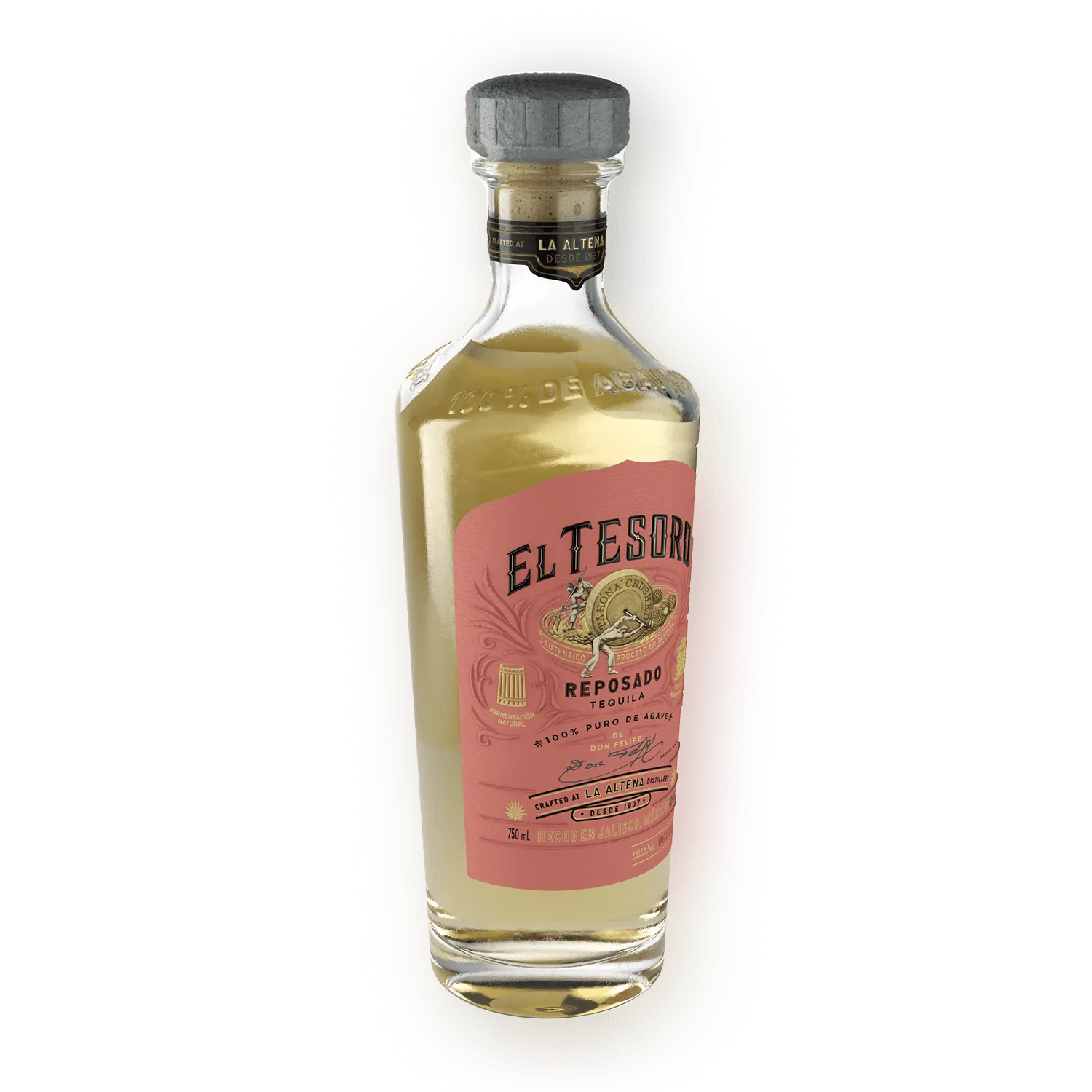 Reposado Tequila Bottle El Tesoro