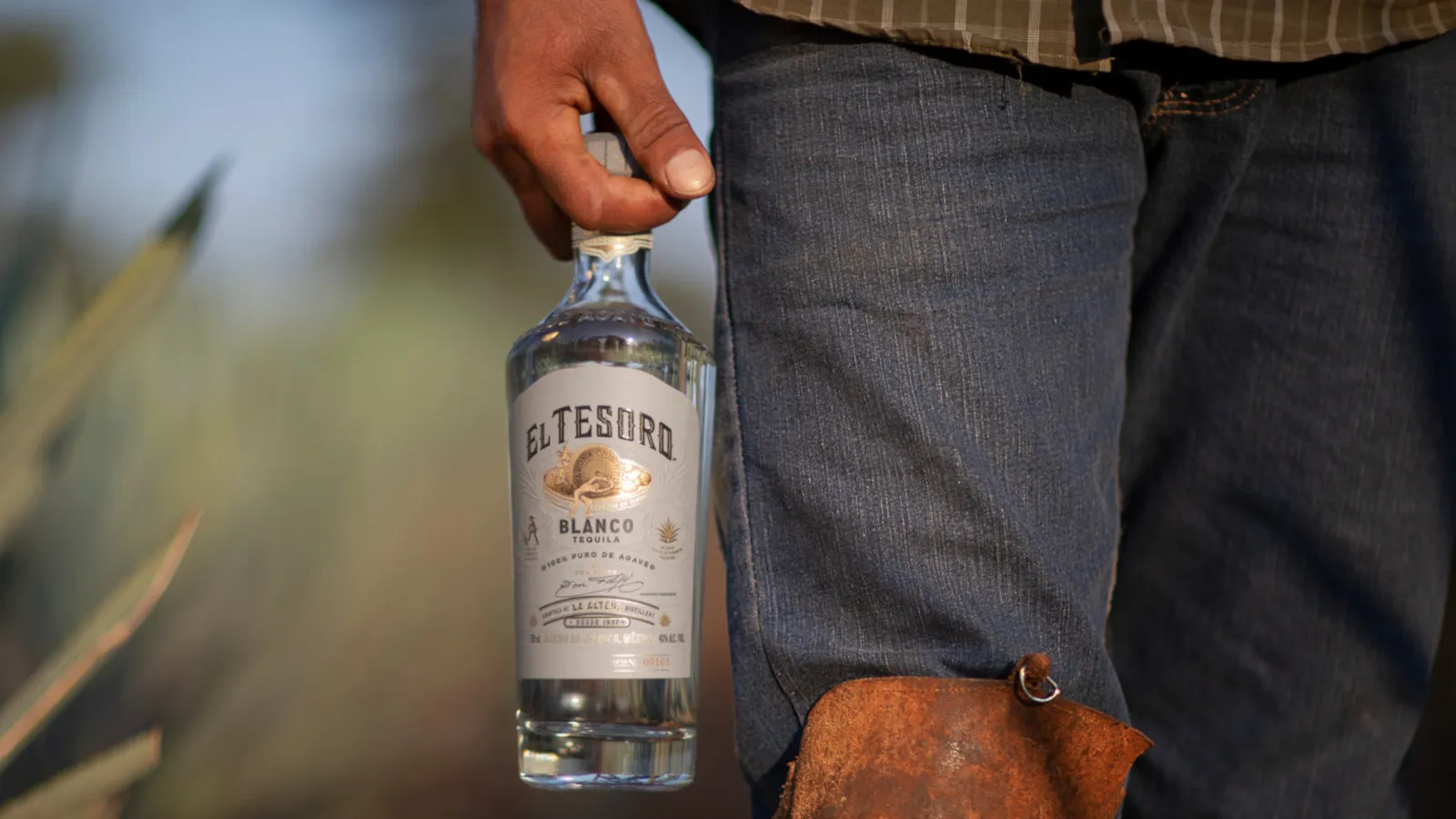 Man Walking Bottle Mexico Distillery El Tesoro