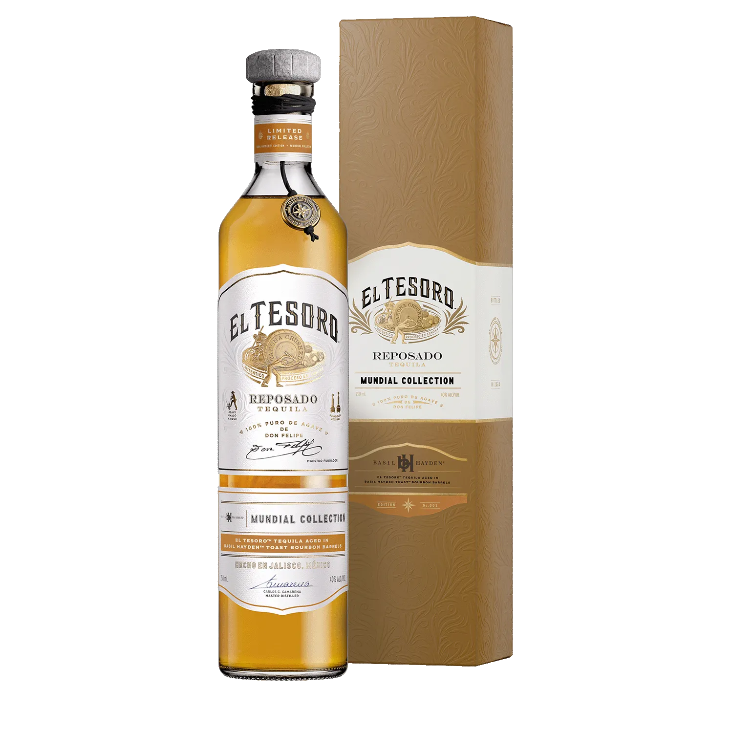 Basil Hayden Tequila Box Bottle El Tesoro