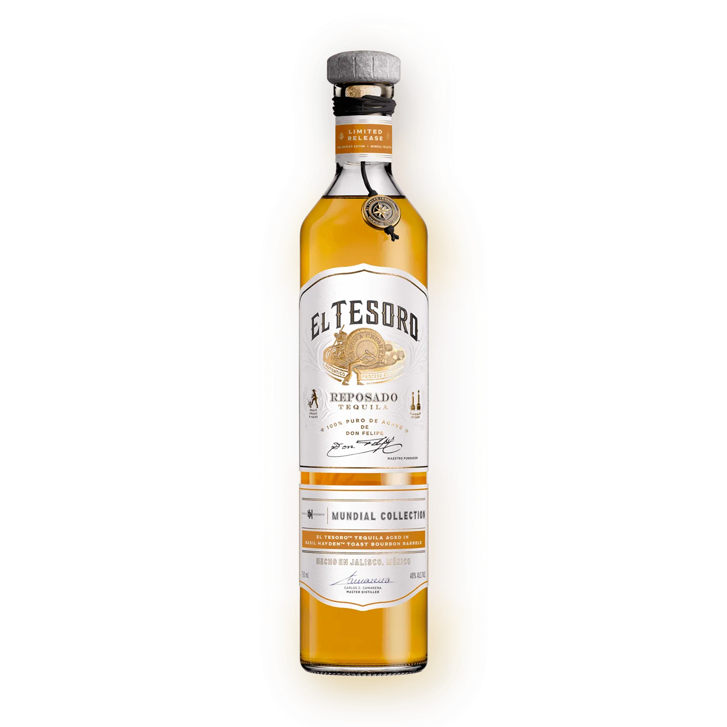 Basil Hayden Tequila Front Bottle El Tesoro