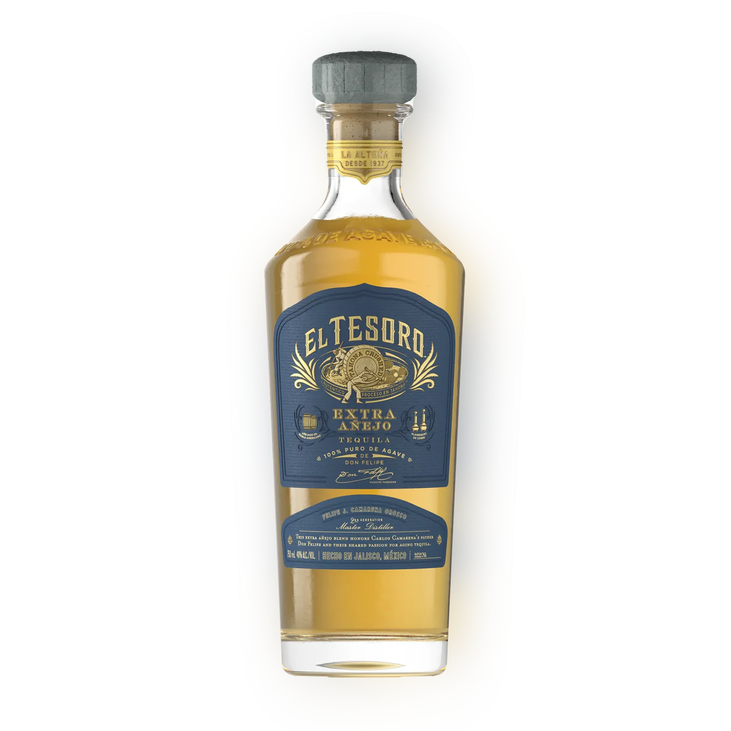 Extra Añejo Tequila Bottle El Tesoro