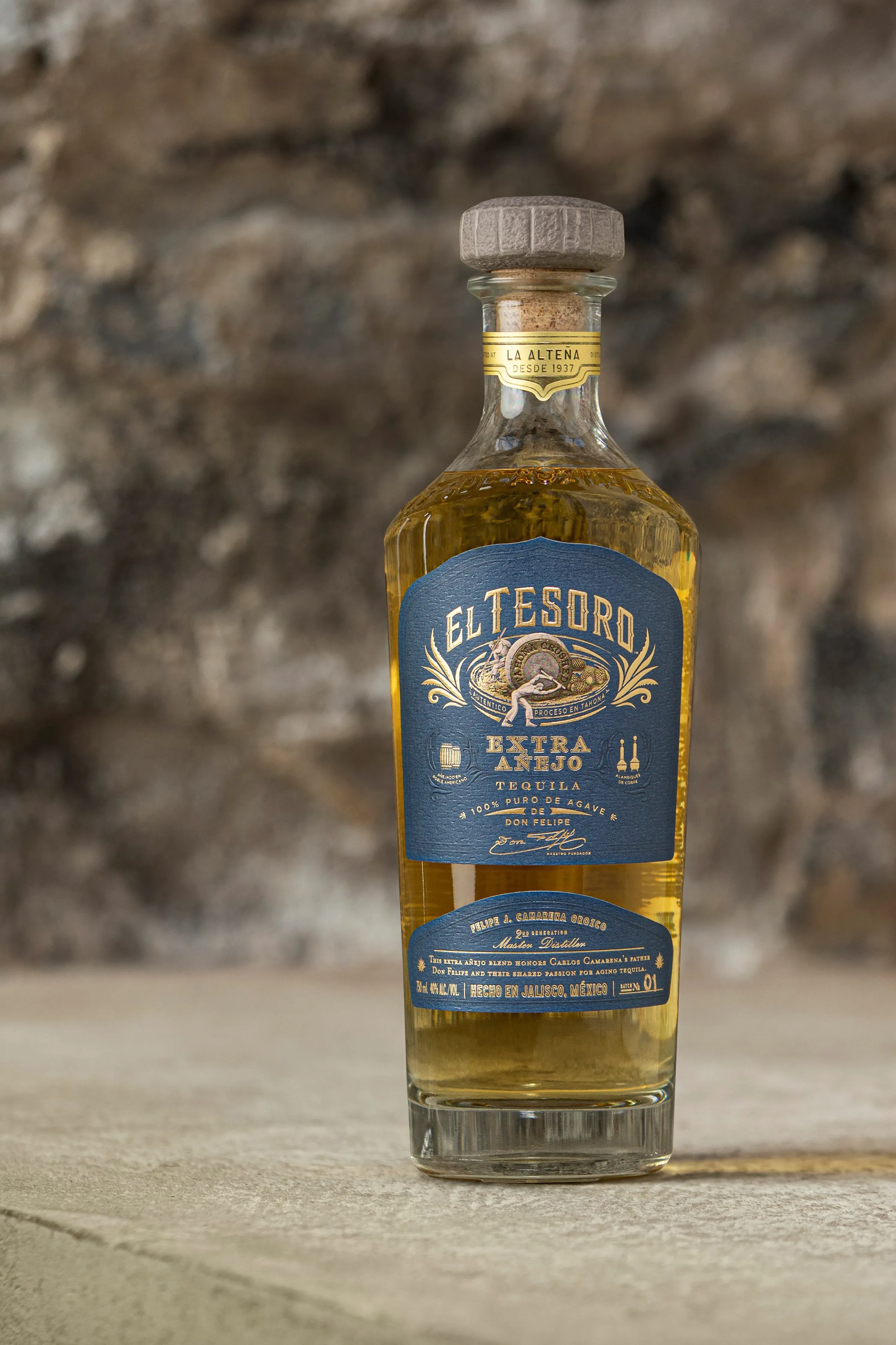 Extra Añejo Tequila Bottle El Tesoro